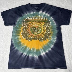 Sublime Band Tshirt Size Medium Tie Dye Sun Flower Graphic Music 90s Y2K